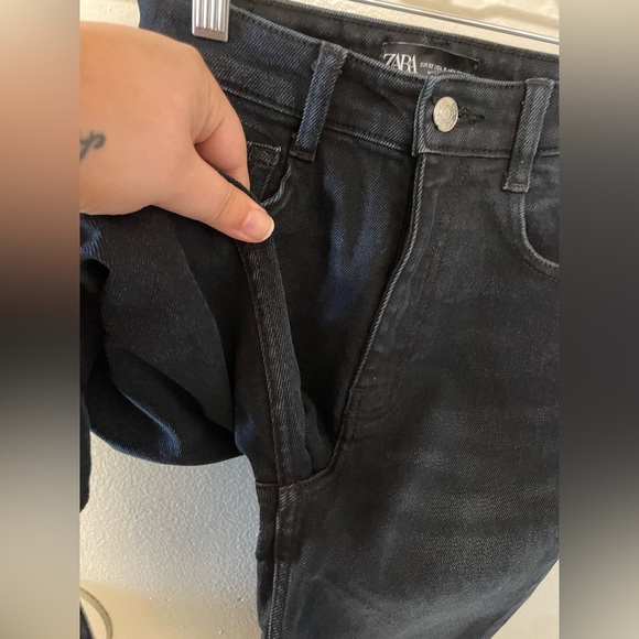 ✨Women’s Warm Black Skinny Jeans Size 0 - Picture 6 of 12